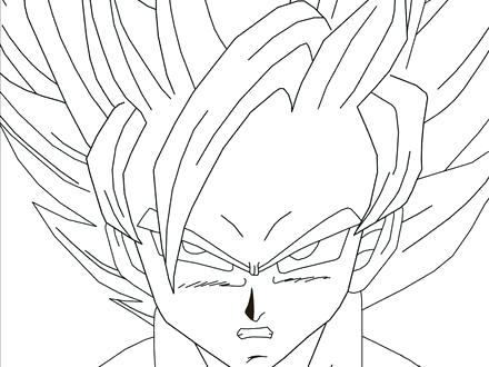 440x330 Goku For Coloring Dragon Ball Coloring Pages Kids Coloring Pages