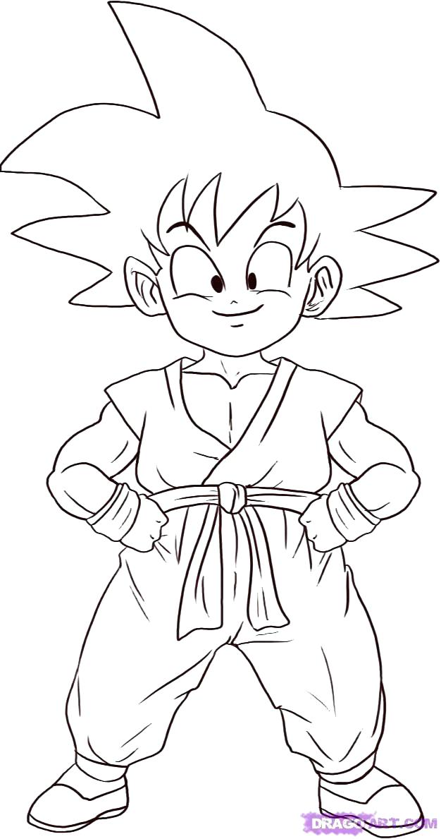 626x1189 Kid Goku Coloring Pages Kid Coloring Pages Super Coloring Pages