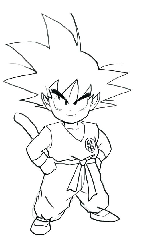 500x827 Unique Kid Goku Coloring Pages And Beautiful Coloring Page Print