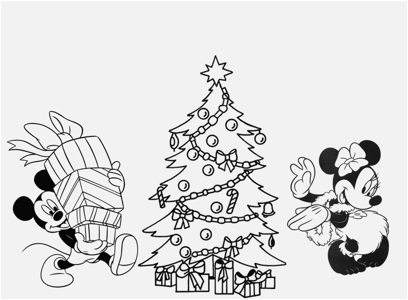 827x609 Christmas Tree Coloring Page Design Print Download Printable