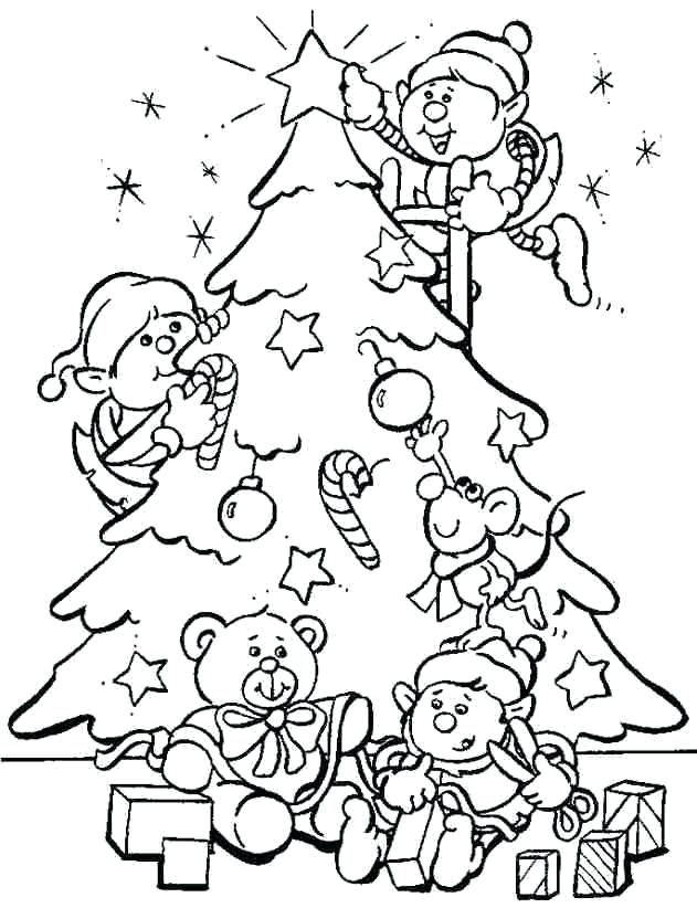 631x822 Christmas Tree Coloring Page Free Pages For Kids Printable