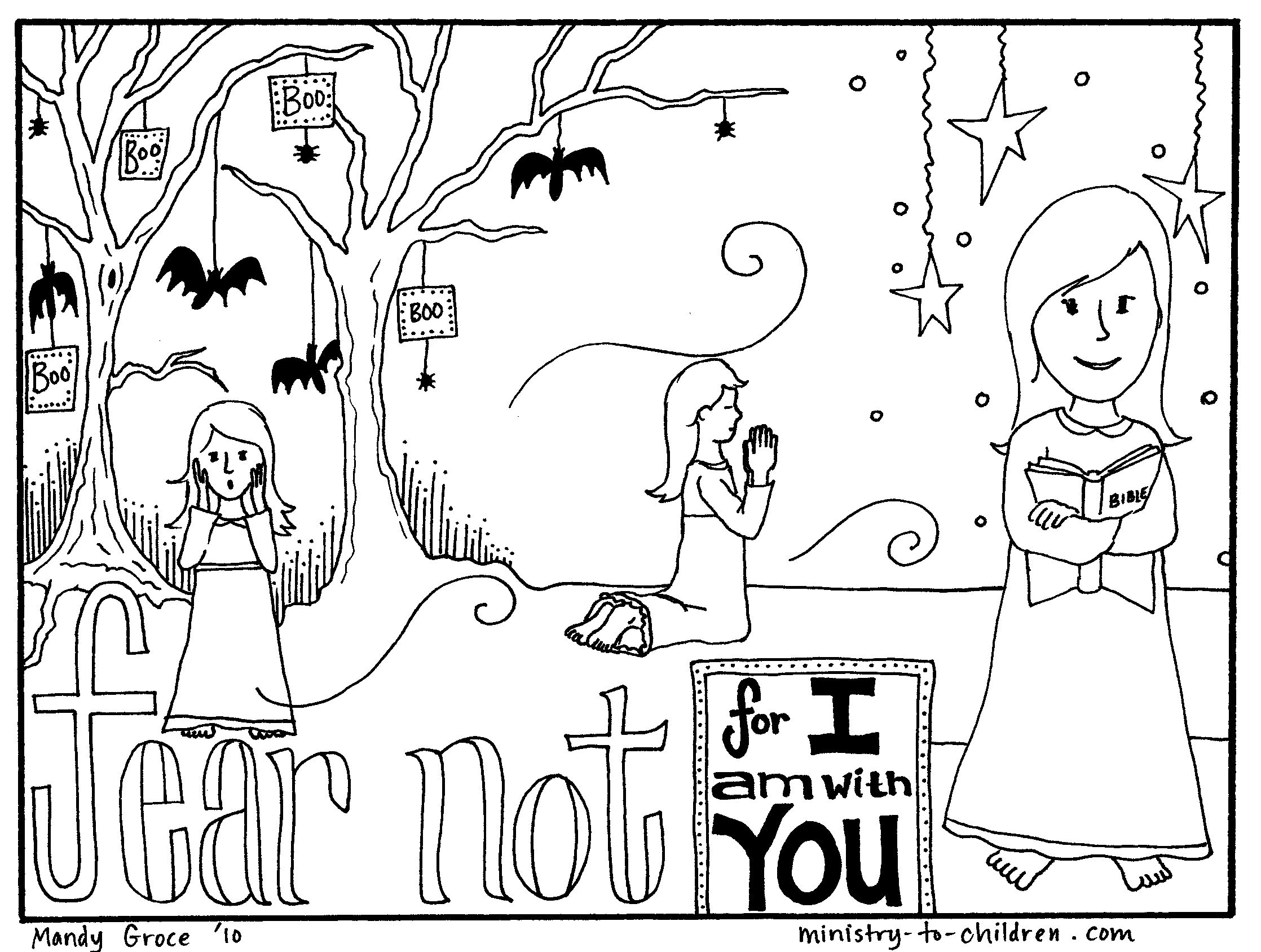 2236x1688 Free Coloring Page Teaches Kids That Faith Can Overcome Fear Http