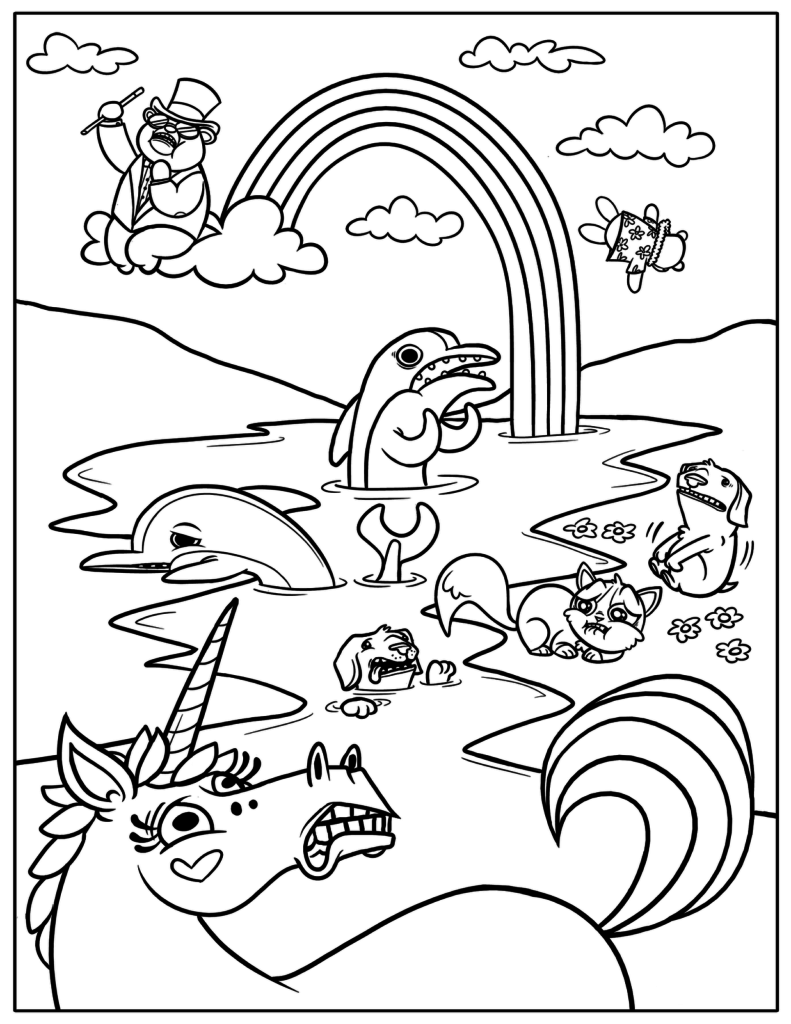791x1024 Free Printable Rainbow Coloring Pages For Kids Kids Colouring