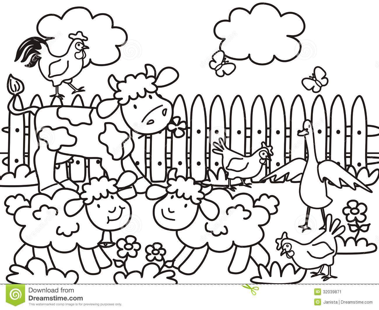 1300x1065 Inspiring Coloring Pages For Kids Farm Animals Printable Pict