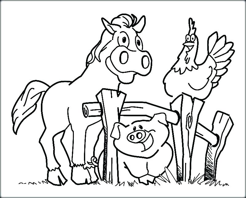 800x642 Animals Coloring Page Farm Coloring Pages Free Printable Printable