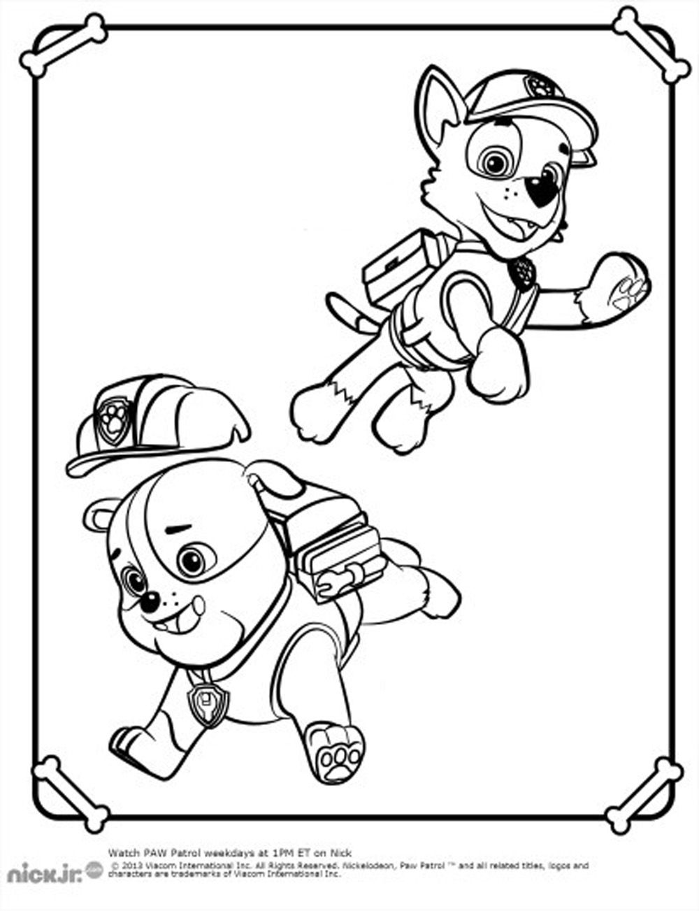 1000x1303 Page Imprimer Paw Patrol