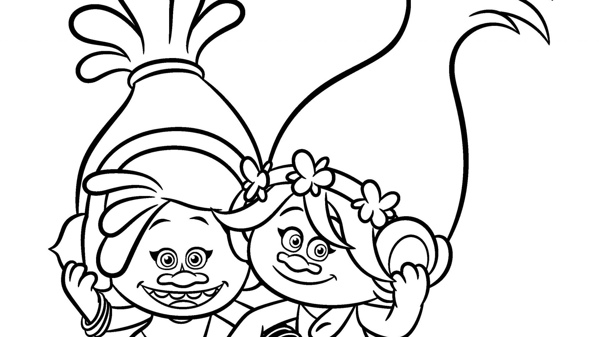 1920x1080 Troll Coloring Pages Dj Suki Fromrolls Page For Kids Breathtaking