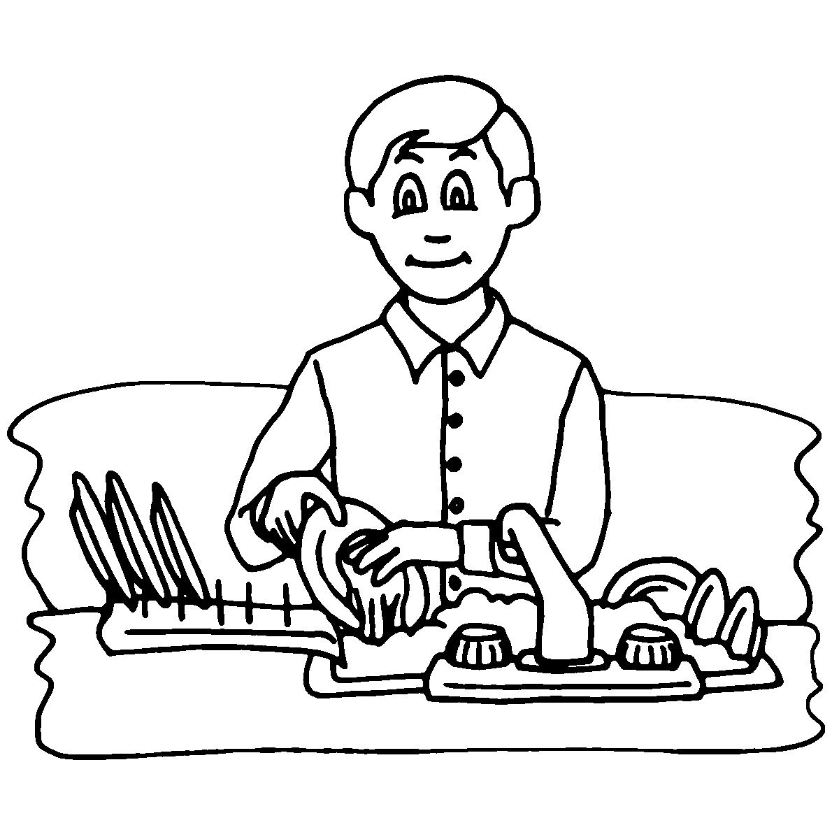 1200x1200 Rare Kids Doing Chores Coloring Pages Free
