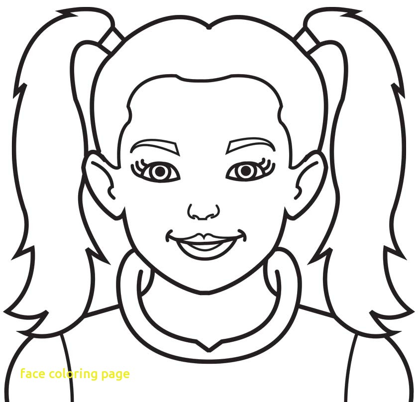 842x808 Face Coloring Page With Coloring Pages For Face Kids Drawing