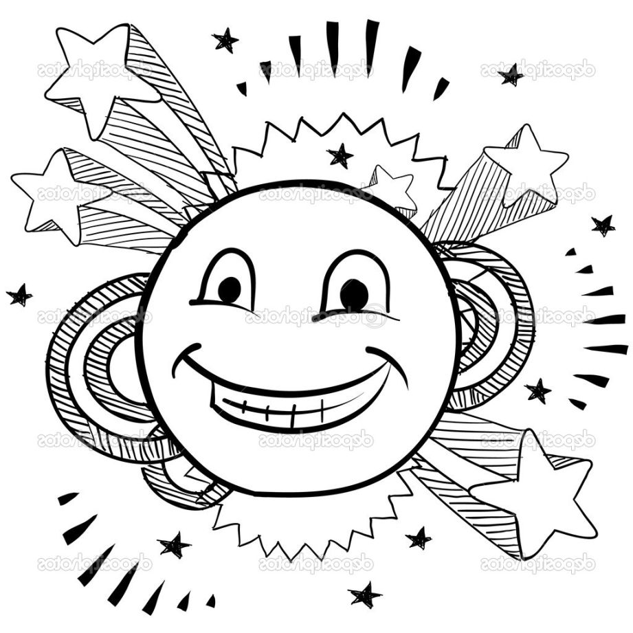 921x921 Fancy Design Smiley Face Coloring Pages Printable For Kids