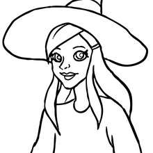 220x220 Witch Coloring Pages