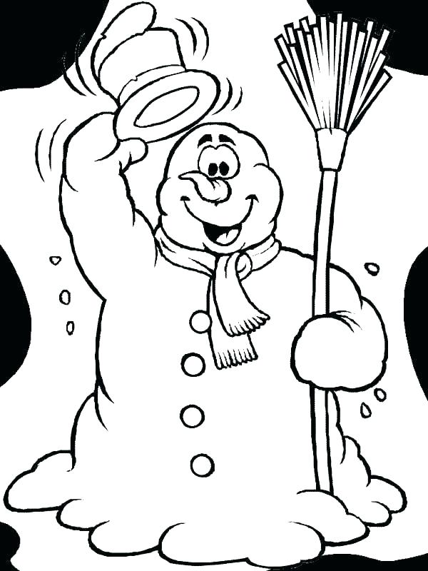 600x800 Idea Kids Playing Coloring Page Or Funny Pages For Adults Snowman