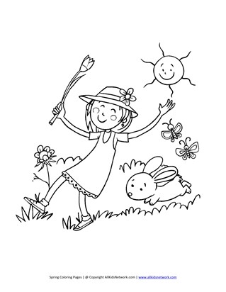 319x412 Spring Coloring Pages