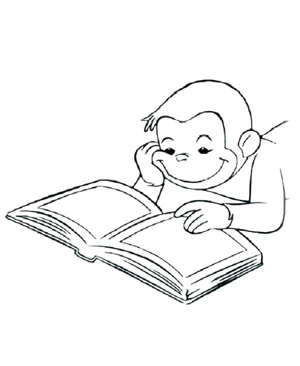 600x732 Curious George Coloring Pages Entertaining Curious Coloring Page