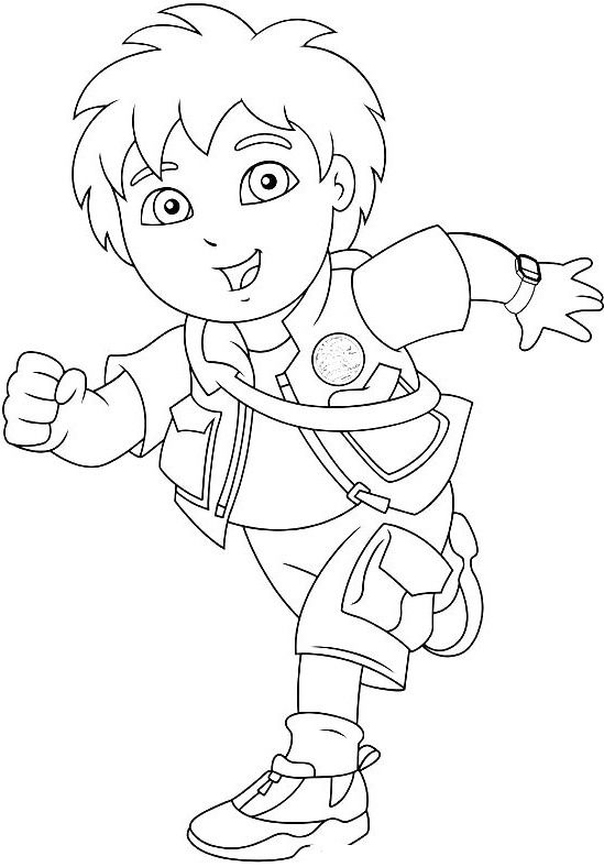 549x788 Pictures Go Diego Running Coloring Pages