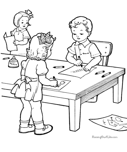 425x510 Kids School Coloring Pages Coloring Page Ideas