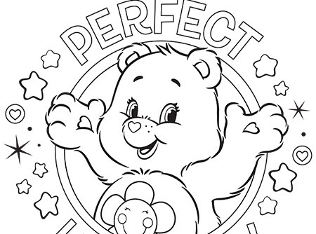 450x334 Perfect Harmony Care Bears Coloring Page Ag Kidzone Colouring