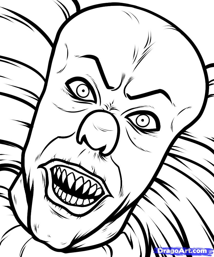 836x1000 Clowns Coloring Pages