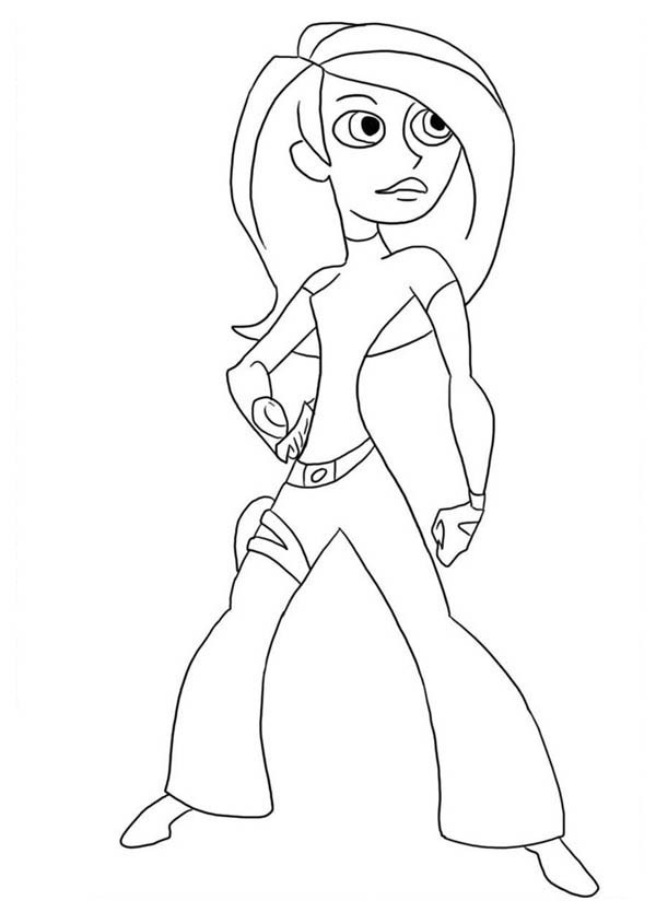 600x834 Kim Possible Coloring Pages For Kids Bulk Color