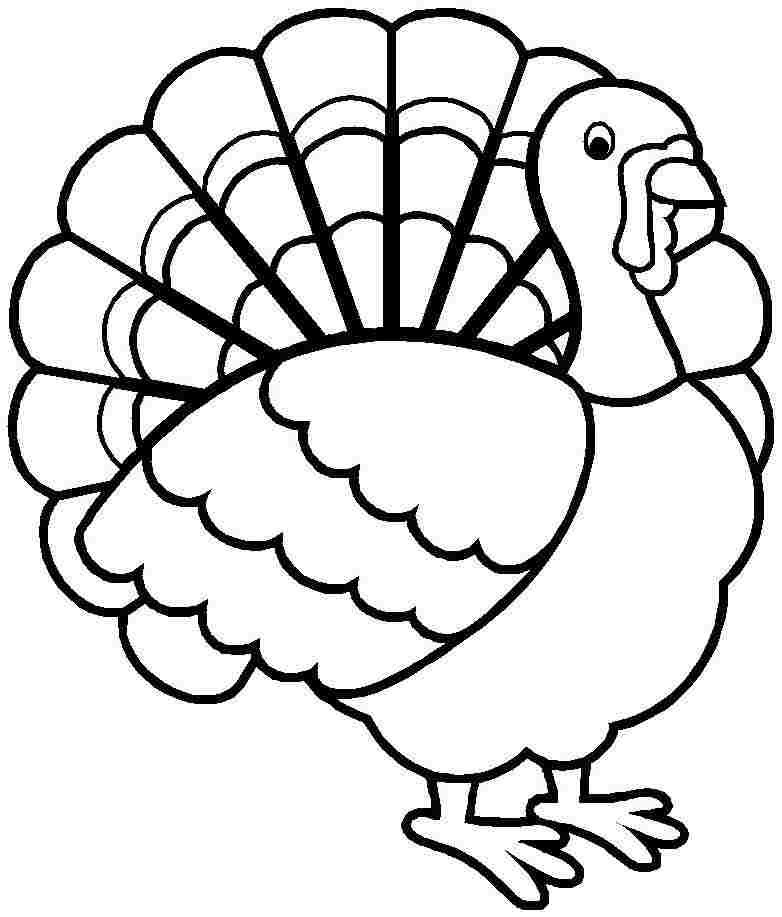 782x917 Turkey Pictures To Color Thanksgiving Colouring Pages Free