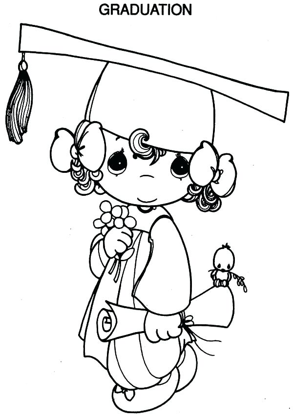 600x858 Graduation Coloring Pages Printable Graduation Hats Coloring