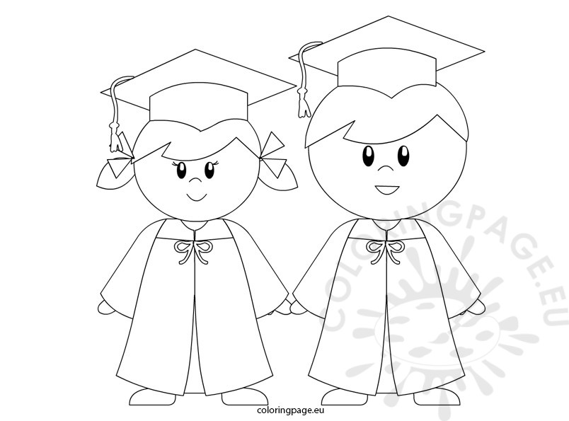 804x595 Kindergarten Graduation Coloring Page For Preschool