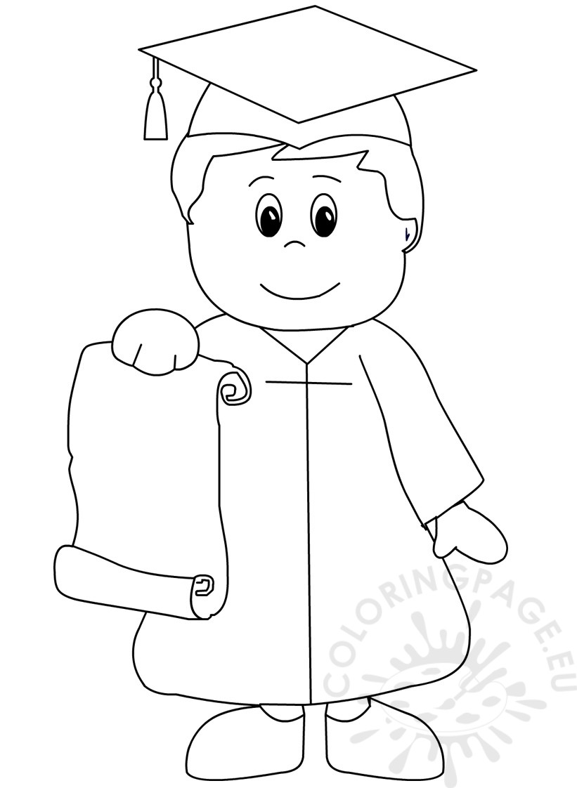 821x1122 Best Graduation Coloring Pages Obsession Kindergarten Page