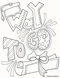 250x323 Graduation Coloring Page