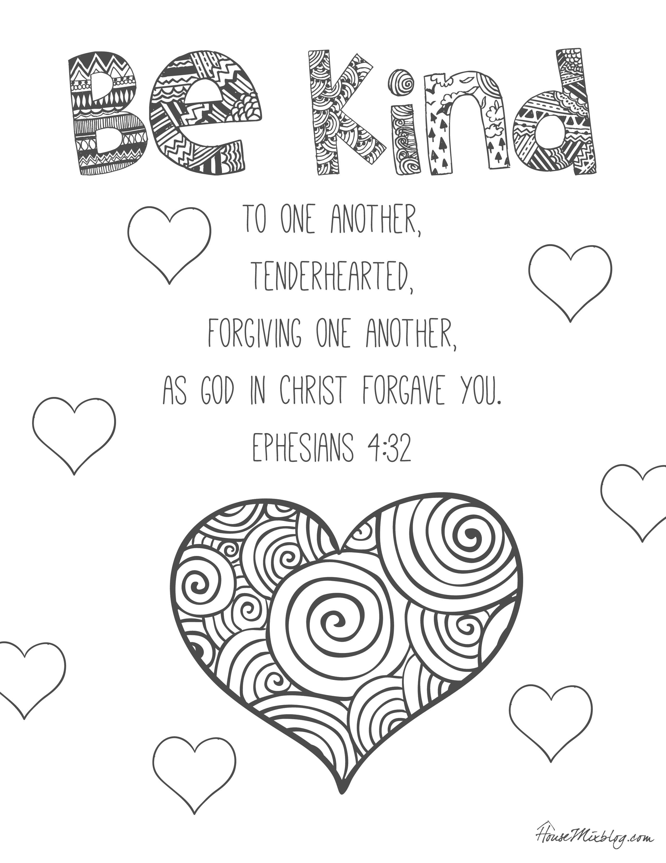 2550x3300 Kindness Coloring Pages Get Bubbles