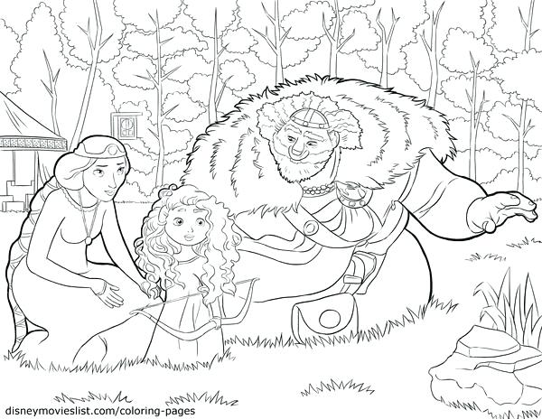 600x464 Disney Brave Coloring Pages Printable Brave King Queen Baby