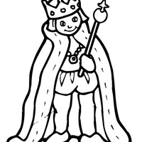 200x200 King Coloring Page