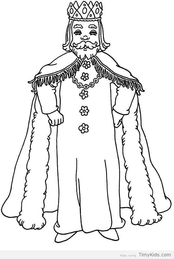 600x892 King Coloring Page Timykids