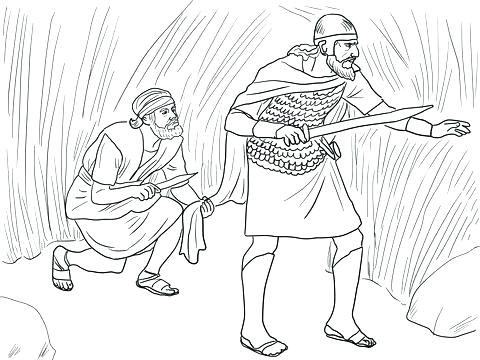 480x360 King David Coloring Page Shepherd Boy King King David Colouring