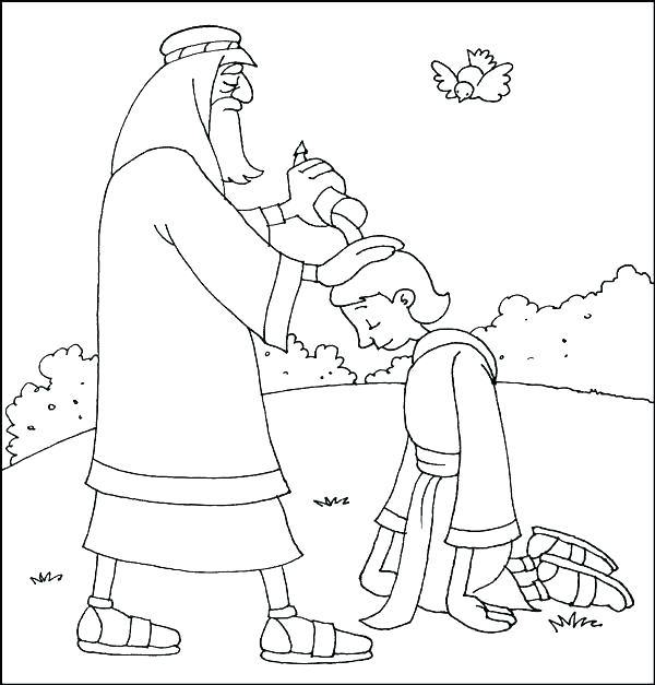 600x627 David And Jonathan Coloring Pages