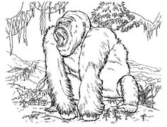 236x180 King Kong Coloring Pages Xmans King Kong