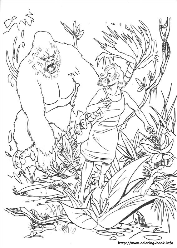 567x794 King Kong Coloring Pages On Coloring