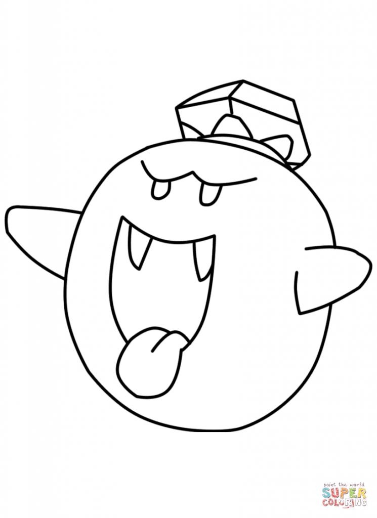 745x1024 King Boo Coloring Pages Download