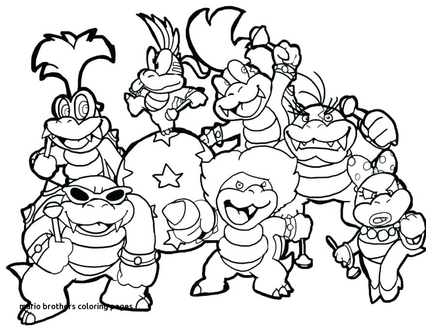 878x682 Sanoramafo For Mario Brothers Coloring Pages