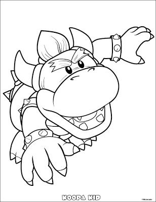 308x400 Jimbo's Coloring Pages Koopa Kid Koopa Kid