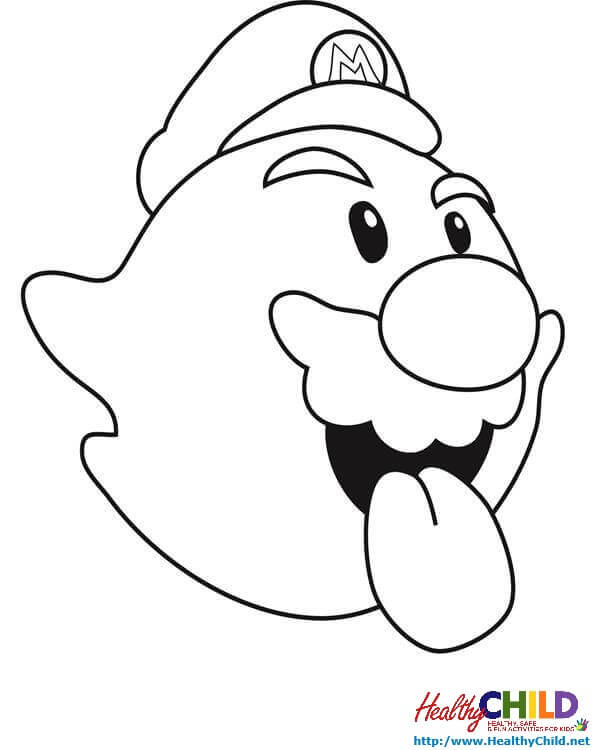 600x750 Super Mario Coloring Pages To Print