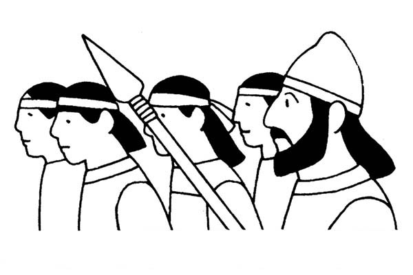 600x400 King Nebuchadnezzar And The Three Hebrew Man Coloring Page King