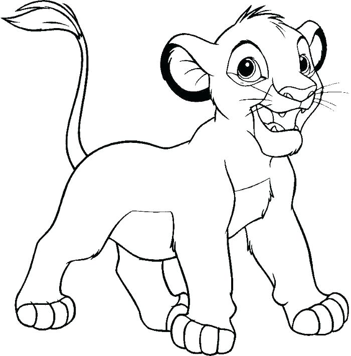 700x710 The Lion King Coloring Pages Free For Kids And Running Coloring