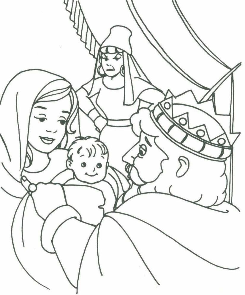 825x994 Download King Solomon Coloring Pages Printable Bible For Kids Http