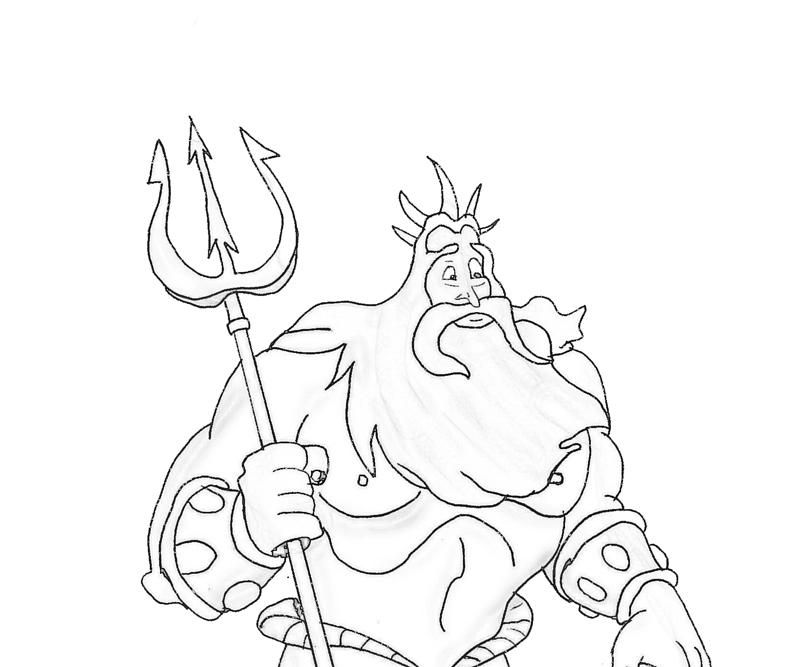800x667 King Triton Coloring Pages Door Decorations