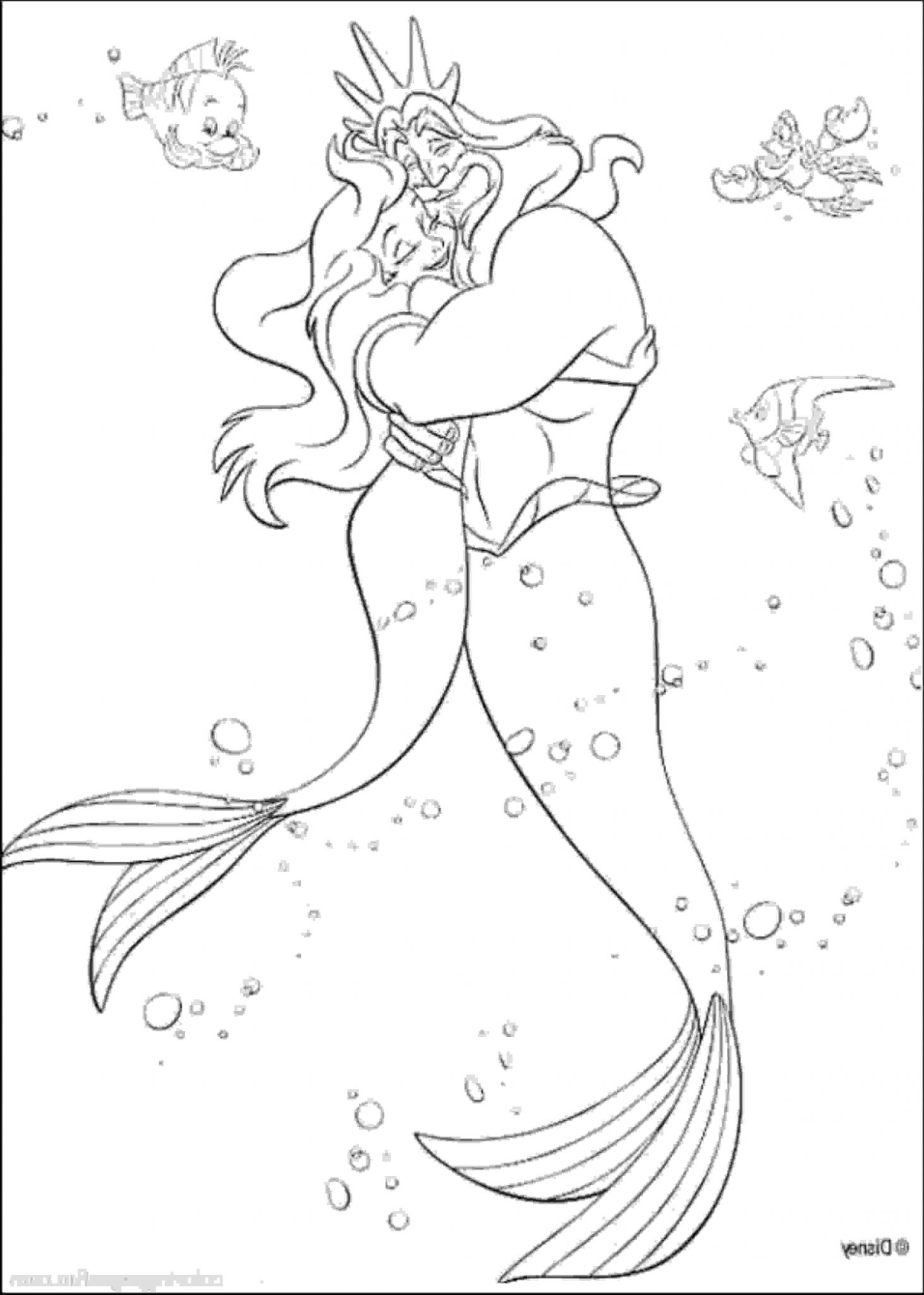 1462x2048 Ariel Little Mermaid King Triton Coloring Pages