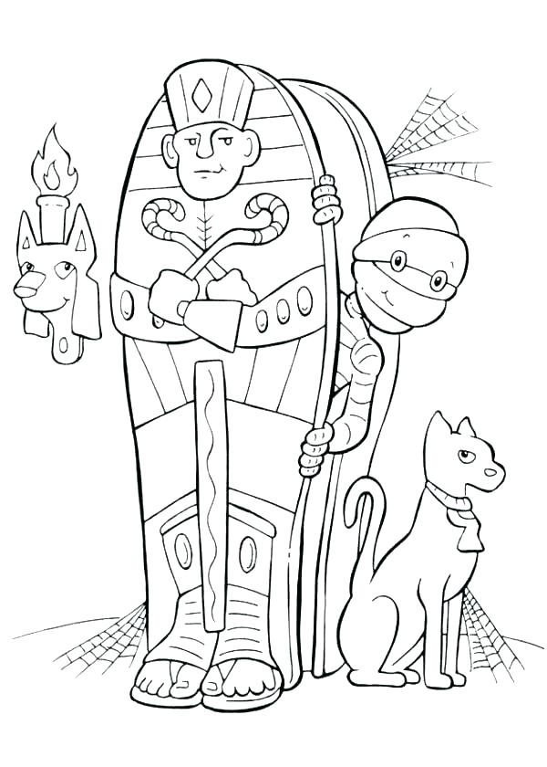 600x840 King Tut Coloring Pages Ancient Costume Fashion King Tuts Tomb