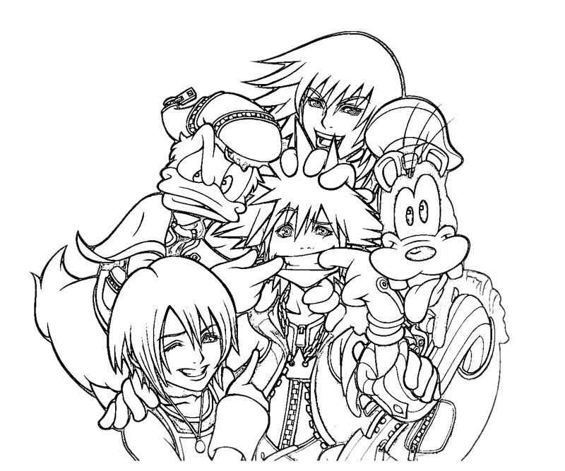 800x667 Interesting Kingdom Hearts Coloring Pages All Of Printable Sora