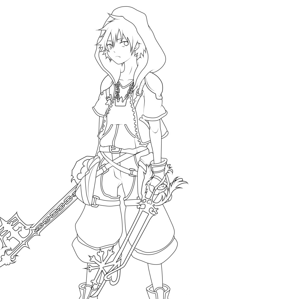 1024x1024 New Kingdom Hearts Coloring Pages