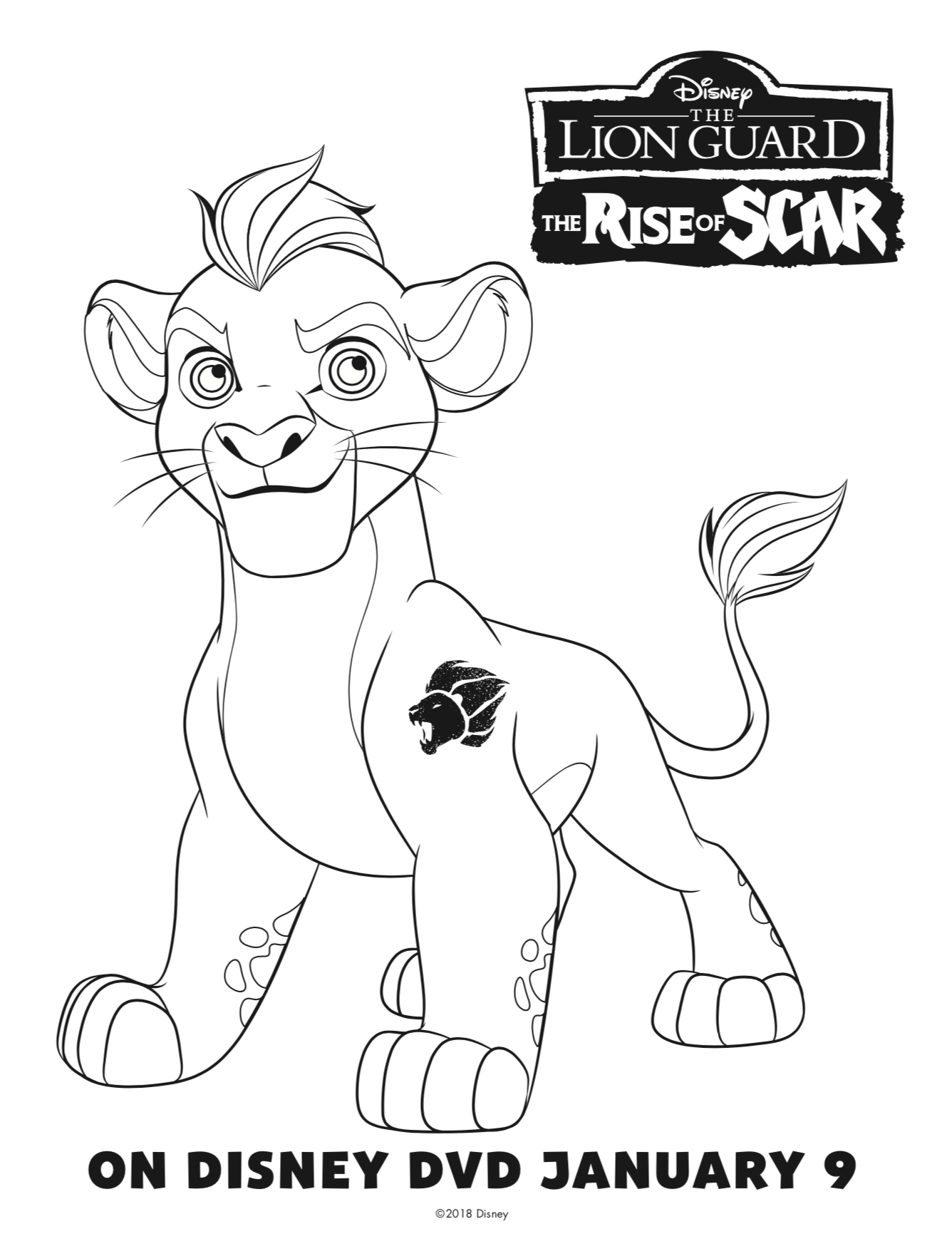 1336x1738 Free Printable Disney The Lion Guard Coloring Pages + Activity