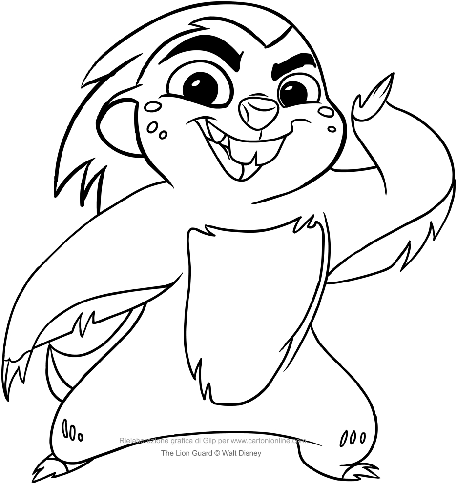 936x992 Banga And Lion Guard Coloring Pages